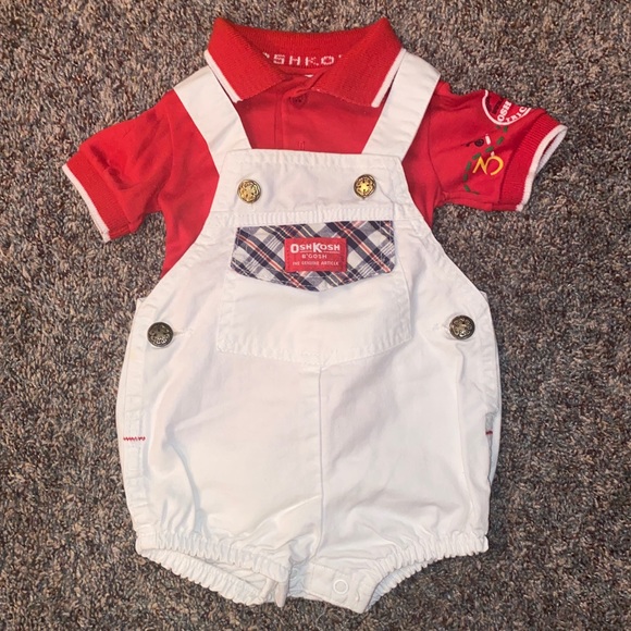 Vintage Osh Kosh B Gosh Boys Overall Set